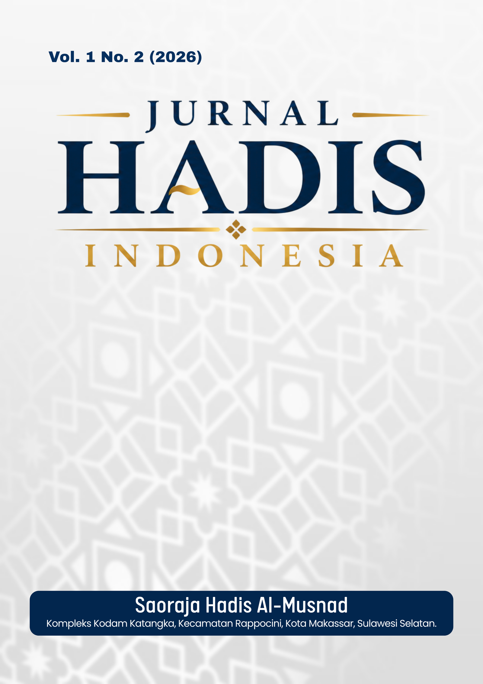 					View Vol. 1 No. 2 (2026): Jurnal Hadis Indonesia
				